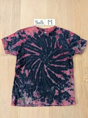 New Reverse Tiedye Unisex Youth Short Sleeve Shirt